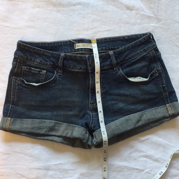 Bullhead Black Denim Jean Shorts size 5/3 - Picture 6 of 6